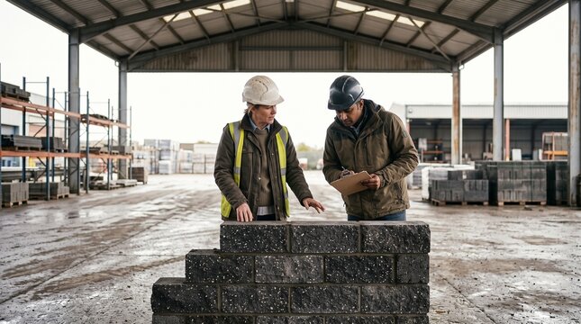 Team reviews carbon aggregate wall for green building
