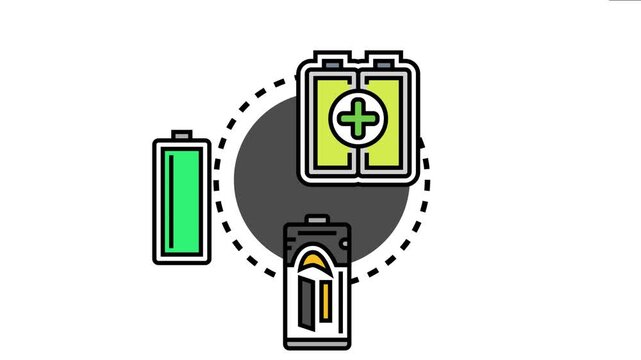 Power module battery icon energy storage, charging, and battery life for various electronic devices and systems