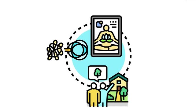 Practical domestic resourcefulness concept a person achieving inner peace, efficiently transforming complex problems, and embracing sustainable home living for improved well being