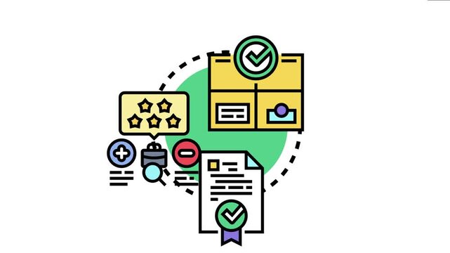 Quality assurance concept the development process, reviewing products for bug free performance, user experience, and testing features before launching and certifying them for delivery