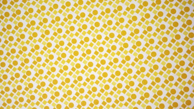 Rotating Yellow Circles and Squares Pattern Motion Video Footage