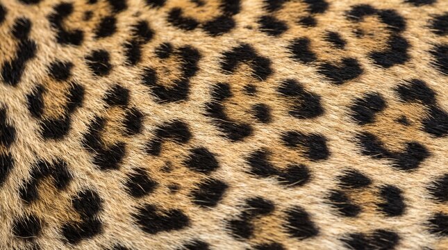 Close up leopard fur texture with natural rosette pattern