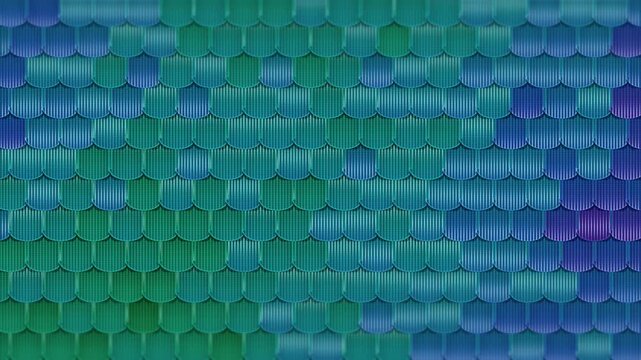 Iridescent butterfly wing scales shimmering green and blue in extreme macro view, 4K seamless loop