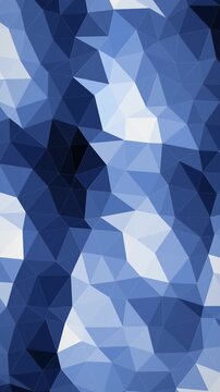 Abstrakter Low Poly Kristallfacetten Hintergrund als nahtlose Schleife