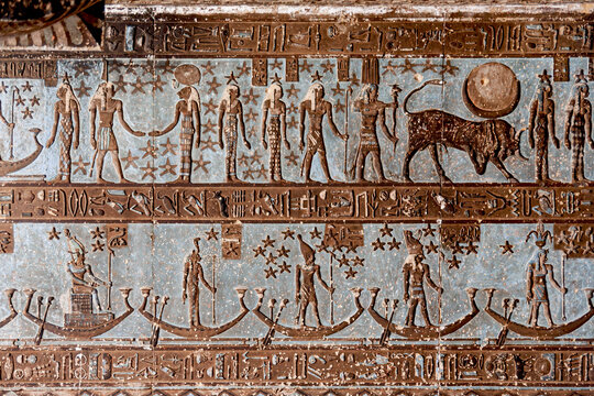 Astronomisches Deckenrelief aus dem Hathor-Tempel von Dendera, &Auml;gypten