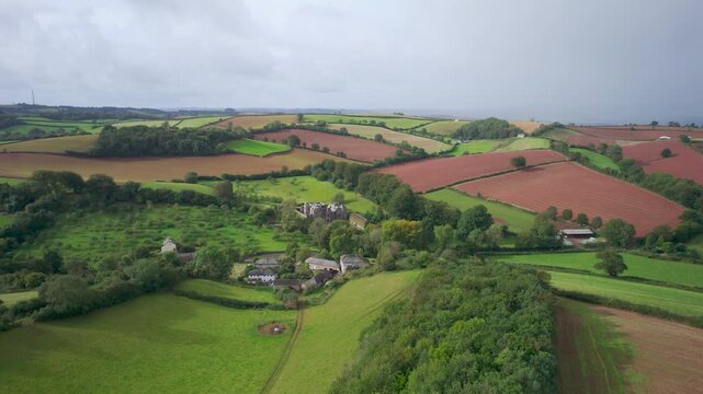 Compton Castle and English Village, Torbay, Torquay, Devon, England, United Kingdom