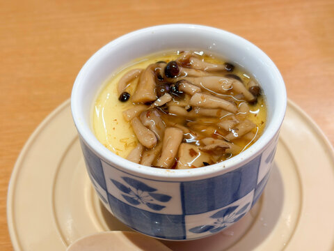 きのこあんかけの茶碗蒸し
