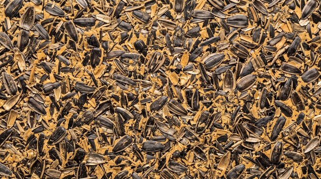 Sunflower Seeds Background Texture