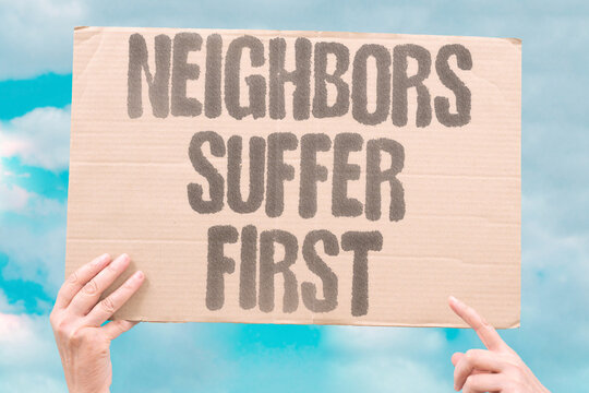 "Neighbors suffer first" Border regions experience environmental damage, refugee flows, and destabilized economies. NEIGHBORS. ENVIRONMENTAL. REFUGEE. ECONOMY. DESTABILIZATION.