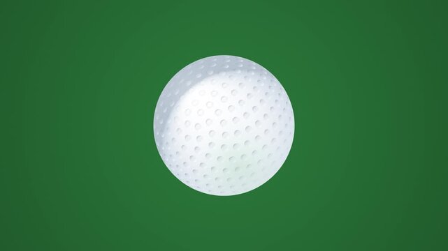 Golf ball arranged in a grid pattern on a green background