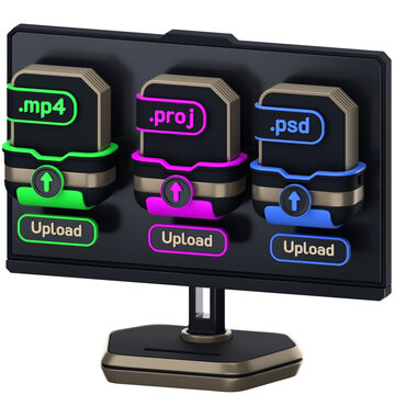Social media and content creator kit 3d icon