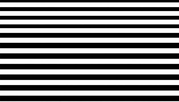 Horizontal black and white stripes create a bold geometric pattern.