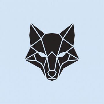 Geometric Fox Head Logo