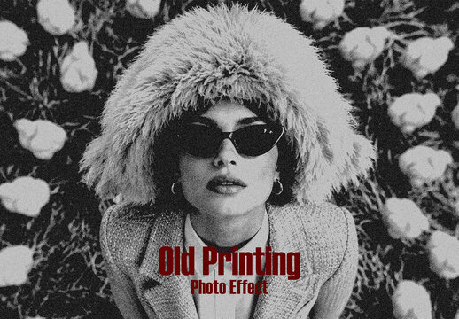 Old Printing Photo Effect