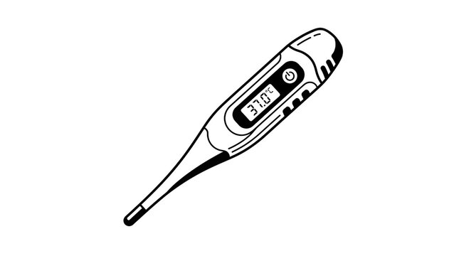 vector illustration of a thermometer