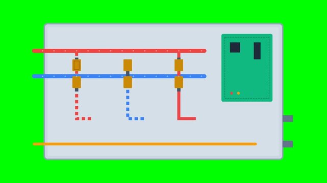 Industrial Vrf Heat Recovery Branch Selector Box Solenoid Manifold and Refrigerant Flow Control Schematic