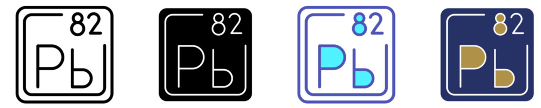 Lead Element  Icon Set Multiple Style Collection