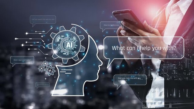 Conversational AI assistant enhances chatbot interaction. AI assistant supports queries, answers instantly, AI assistant improves experience, and AI assistant drives engagement. Marrow