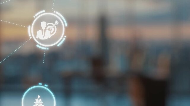 Leadership icons symbolize teamwork, vision, and decision-making. Leadership guides business, leadership inGists growth, and leadership supports management success. Gist