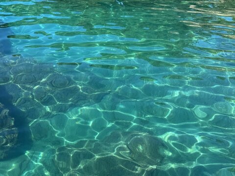 Sea clear water stunning turquoise watercolor 