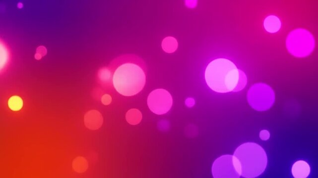 Glowing Bokeh Background With Pink And Orange Light Circles For Abstract Design And Digital Graphics