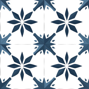Abstract floor tile texture with repeating ornamental motif for interior and surface design