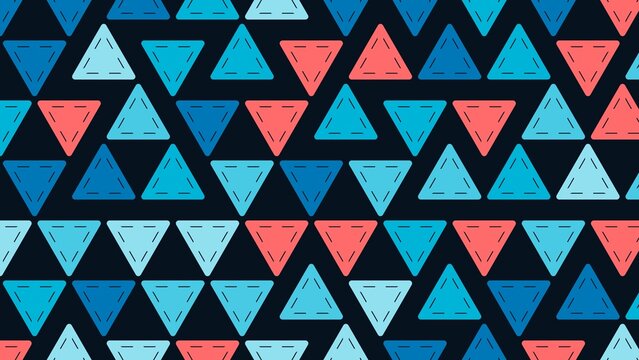Colorful geometric triangle pattern vibrant abstract background design