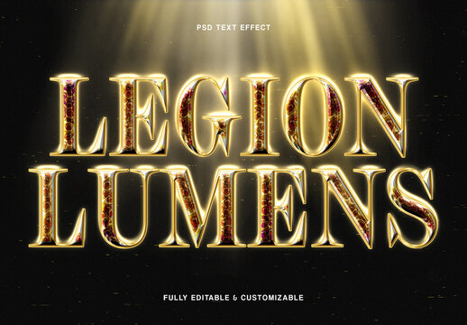 Golden Marble Text Effect
