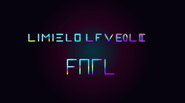 A glowing, multi-colored liquid gradient stroke writes out the custom title script using a smooth trim paths line animation, flooding into a shifting.