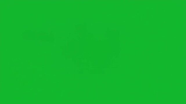 Electrical sparks and arcs flashing on a green screen background