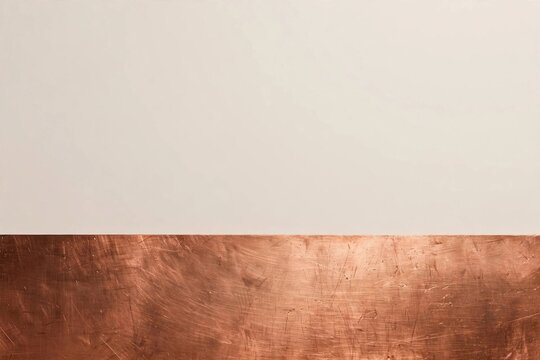 Modern abstract background with brushed copper metal texture