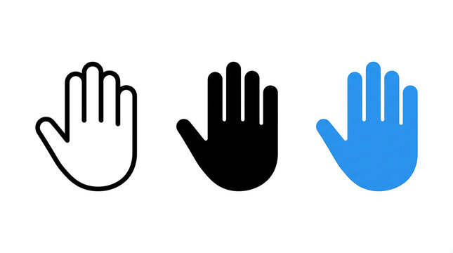 Concept of Cursor grab hand icon design set vector illustration for user interface. Illustration & vector icons.
