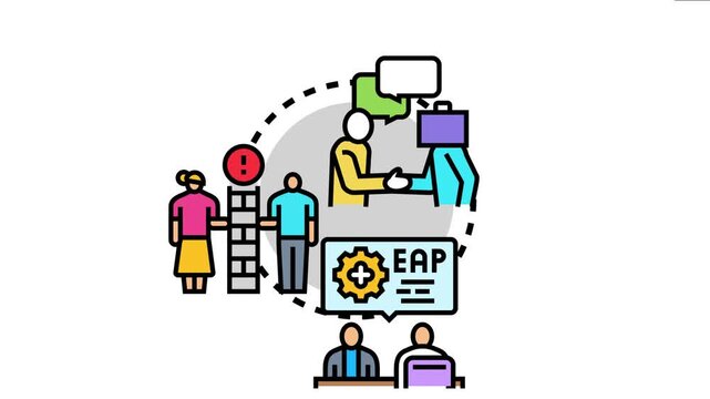 Concept demonstrating partnership, problem solving, communication, and eap - employee assistance program - services, highlighting comprehensive support for individuals and organizations