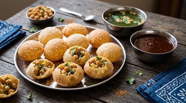  indian pani puri goigappa street food