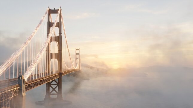 Suspension Bridge with Fiber Cables