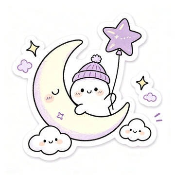 Baby moon adn star