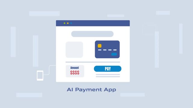 Secure AI payment infrastructure, successful digital transaction processing across website checkout and mobile application.