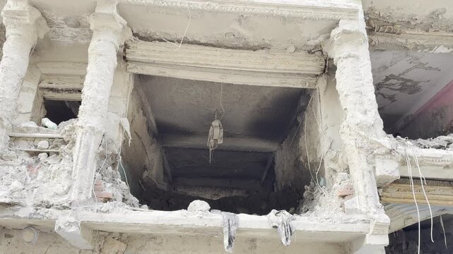 Footage of a destroyed home in Rasuwa, Nepal, following severe flooding on 26 August 2026, highlighting the impact of extreme weather on local communities.