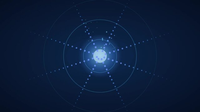 Light streams converging into glowing charging core, abstract EV energy background