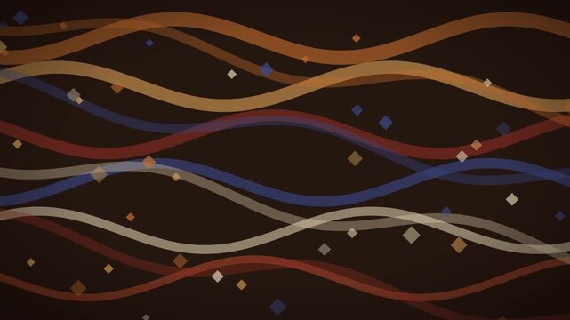 Flowing woven textile pattern waves in warm earthen tones, abstract background