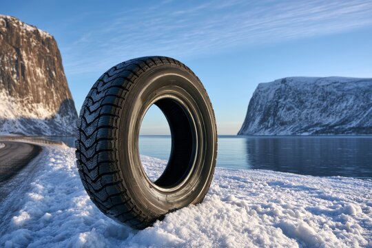 Seasonal Driving Reliability Beside Frozen Nordic Fjord
