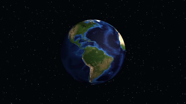 Animated Globe Zooming into Chandler Arizona with Geographic Data Overlay