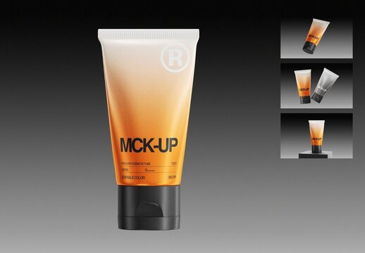 Regular Cosmetic Tube Mockup