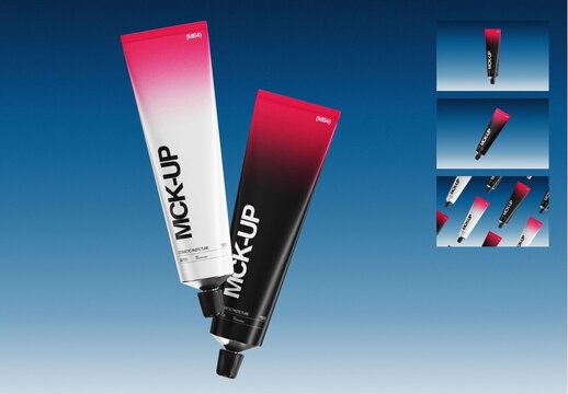 Cosmetic Paste Packaging Mockup