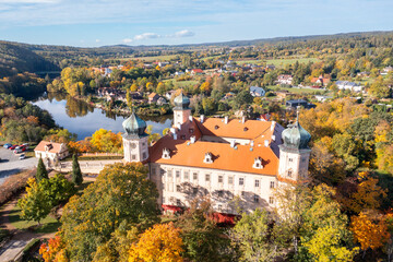 baroque castle Mnisek pod Brdy, Central Bohemian region, Czech republic © Michaela Jílková
