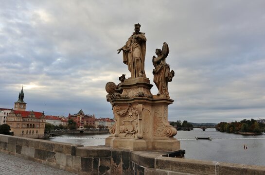 Praga - Statua di San Francesco Borgia, opera di Ferdinand Brokoff del 1710