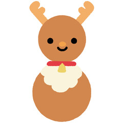 かわいいトナカイのクリスマスイラスト © koti