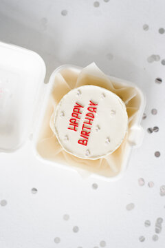 Cake Bento in Open Box Top View