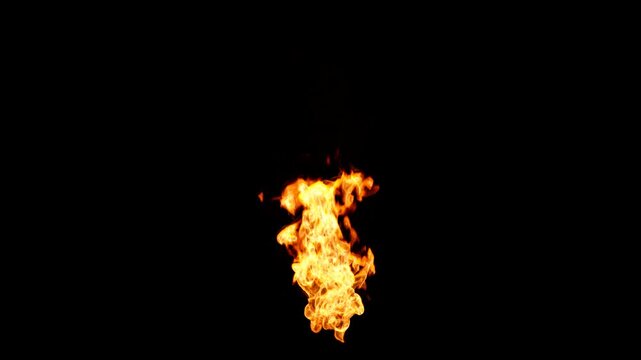 fire loop footage black background