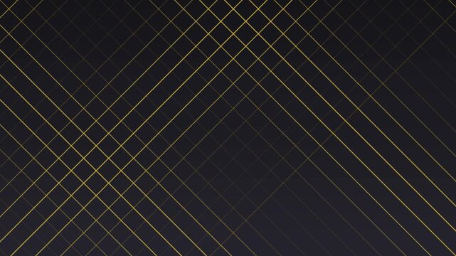Gold diamond lattice pulsing on charcoal, looping backdrop